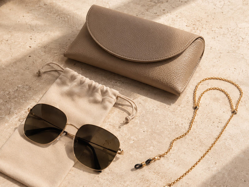 Sunglass ribbons and sunglass chains