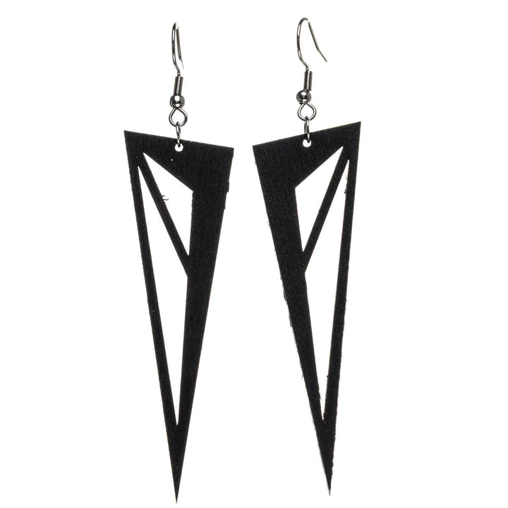 Honeysuckle wood earrings (Steel 316L)