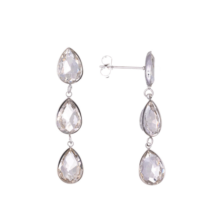 Steel earrings hanging drops (Steel 316L)