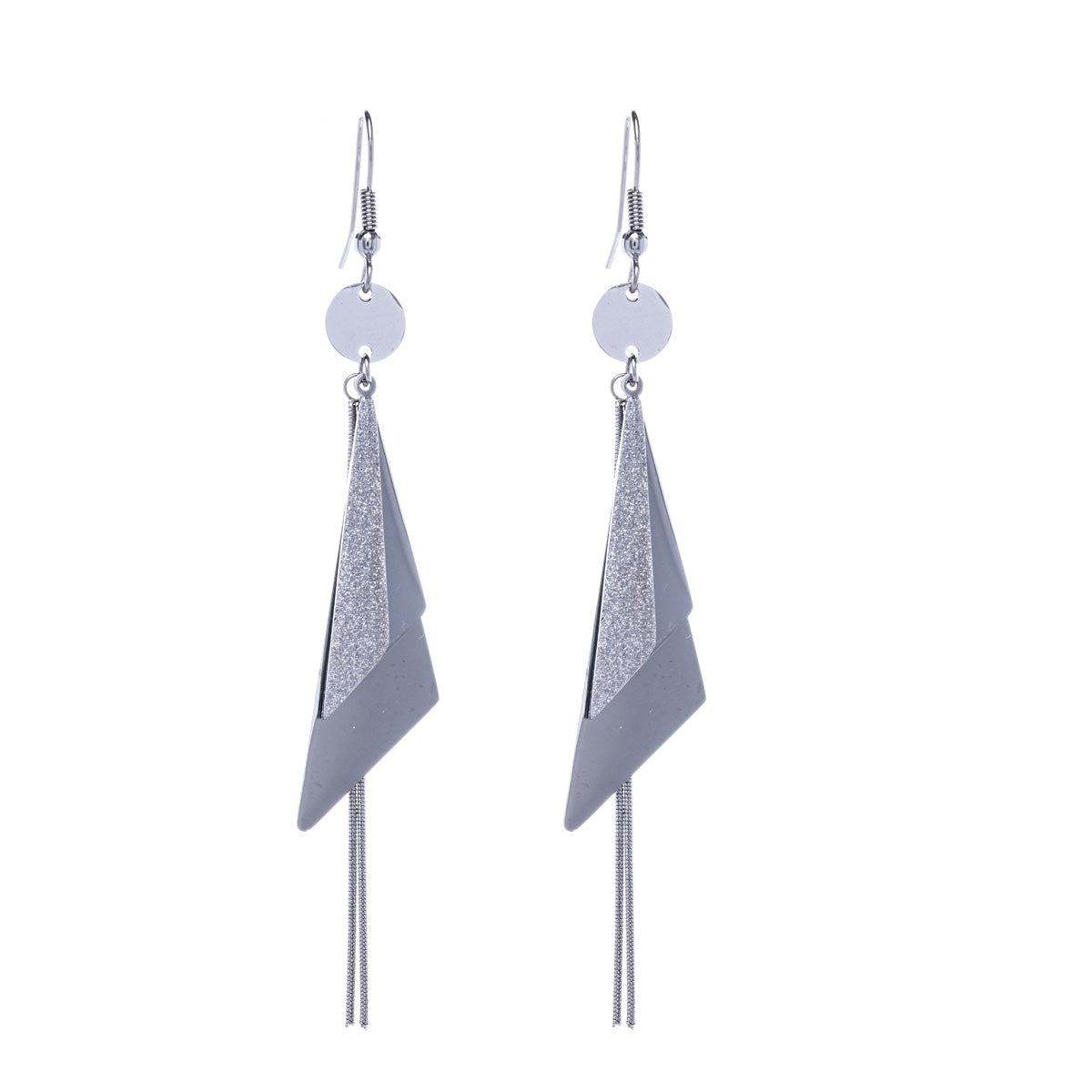 Hanging triangles earrings (Steel 316L)