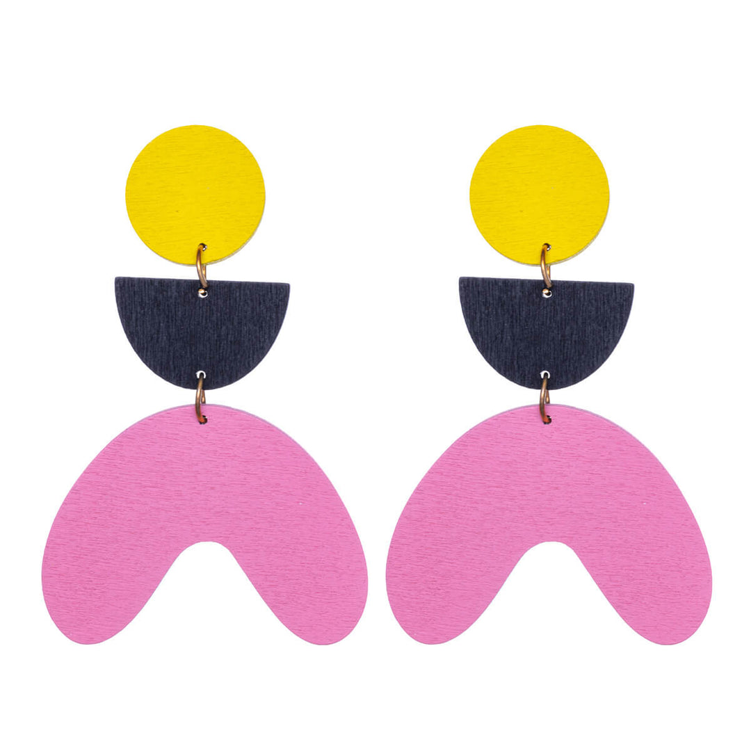 Wooden Drop earrings arches