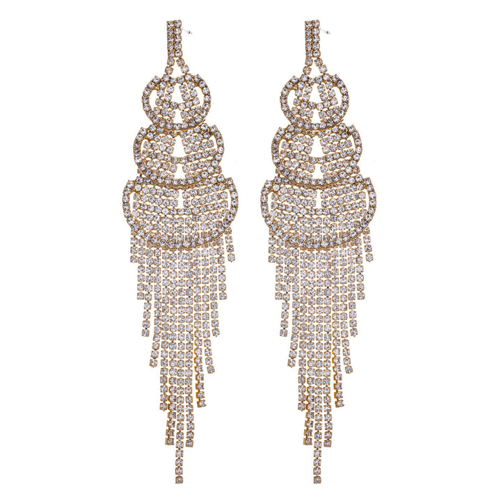 Showy party earrings with arches