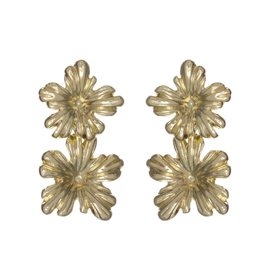 Hanging flower earrings (Steel 316L)