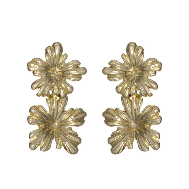 Hanging flower earrings (Steel 316L)