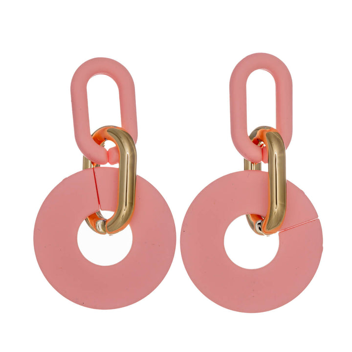 Colourful plastic Drop earrings