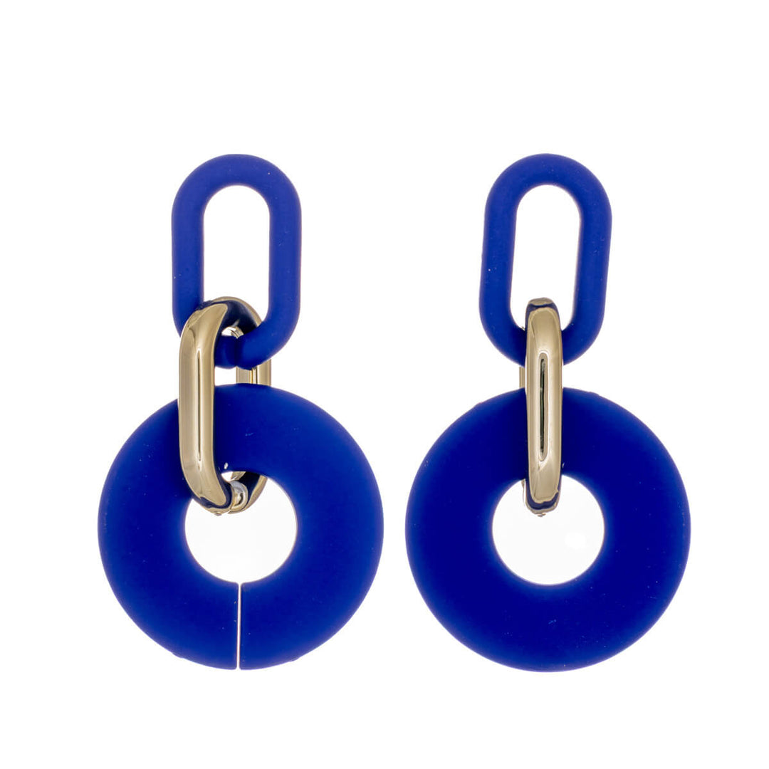 Colourful plastic Drop earrings