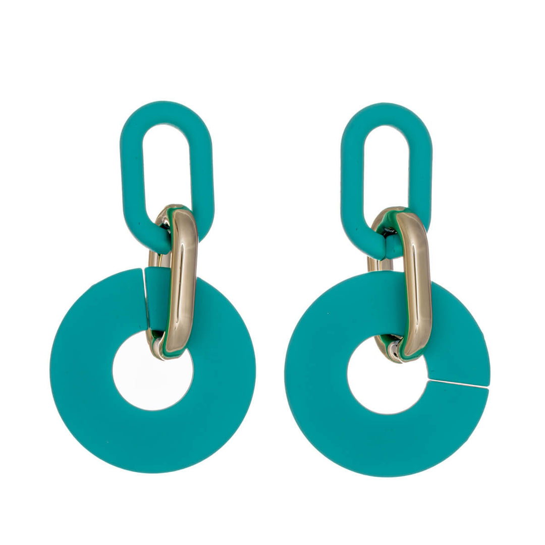 Colourful plastic Drop earrings