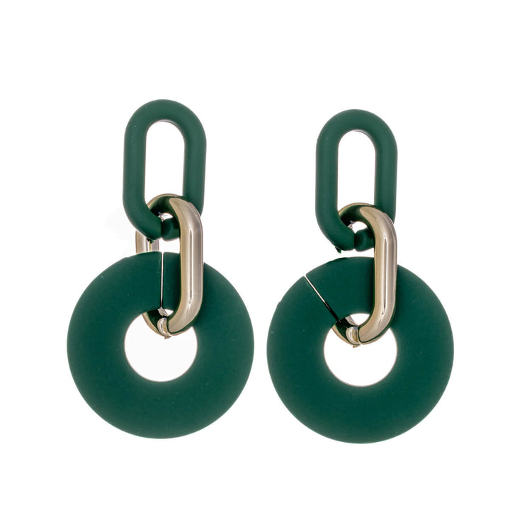 Colourful plastic Drop earrings