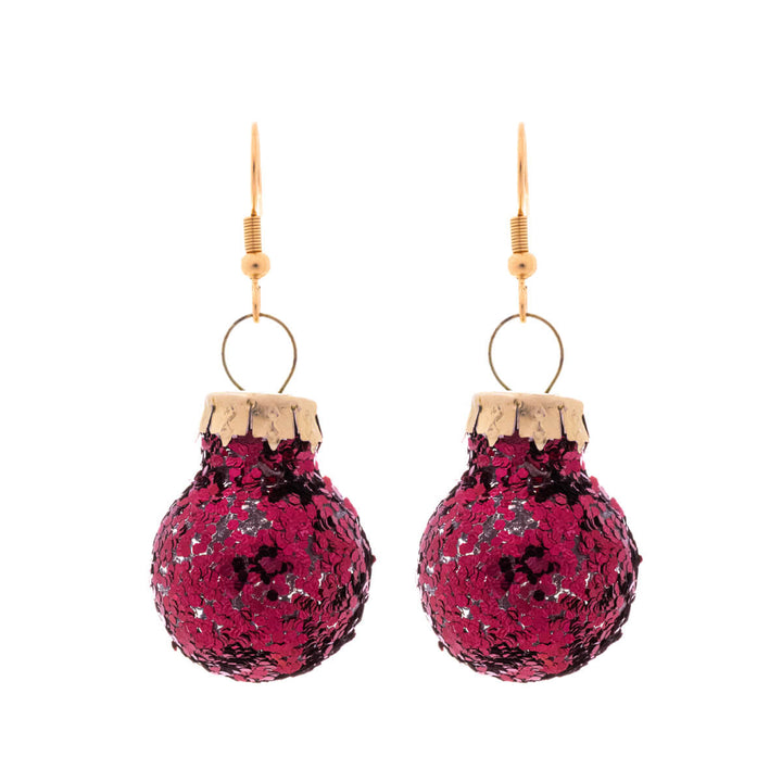 Hileiset Christmas ball earrings ø2cm (Steel 316L)