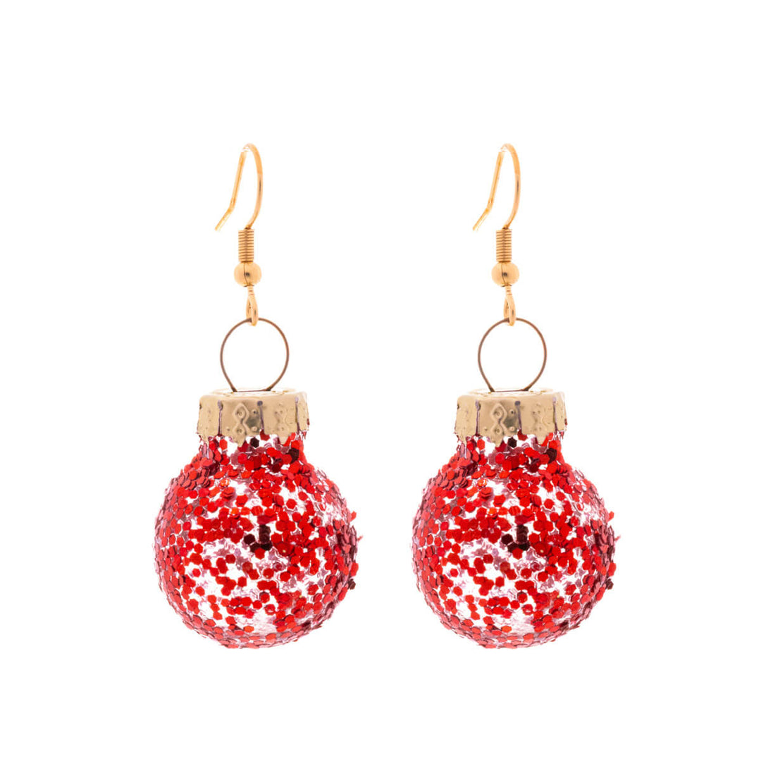 Hileiset Christmas ball earrings ø2cm (Steel 316L)