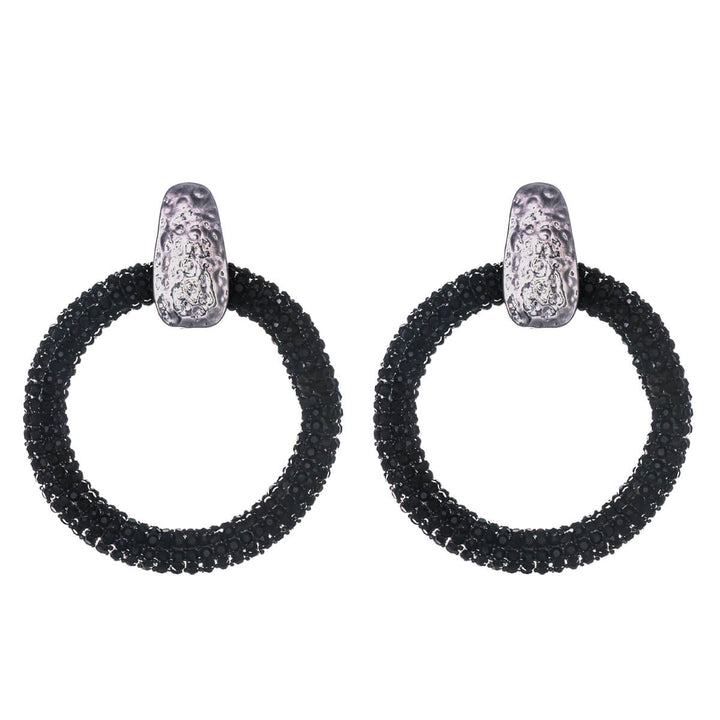 Sparkling round Drop earrings