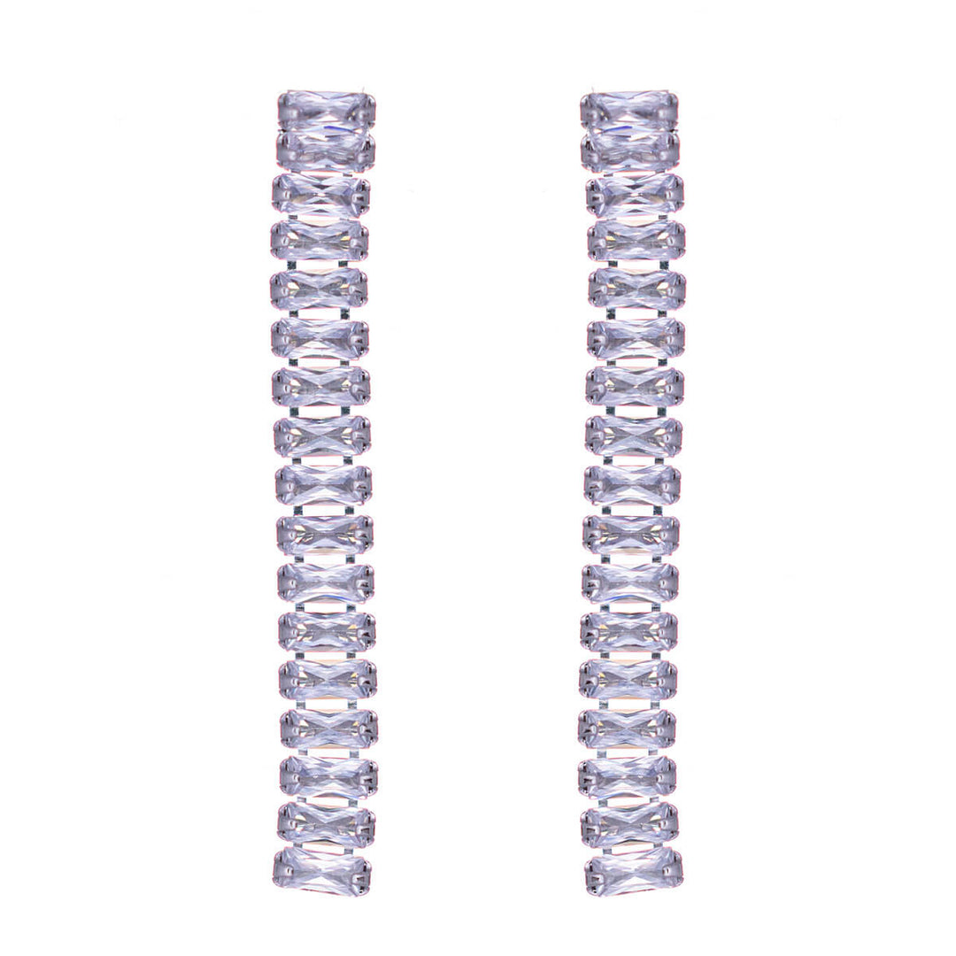 Siro baguette zirconia Drop earrings