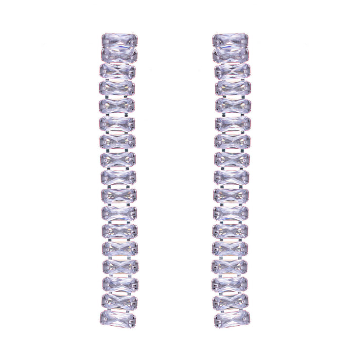Siro baguette zirconia Drop earrings