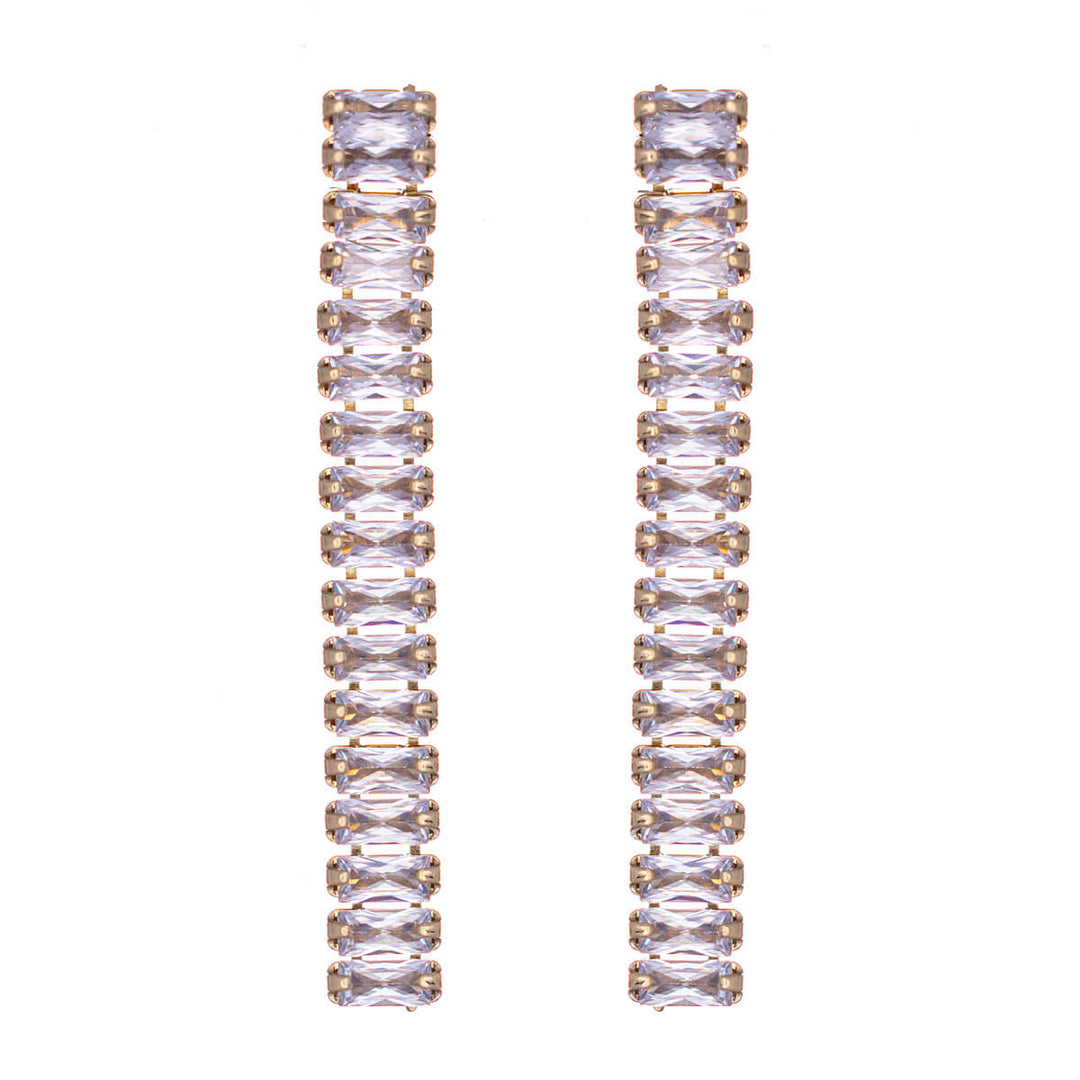 Siro baguette zirconia Drop earrings