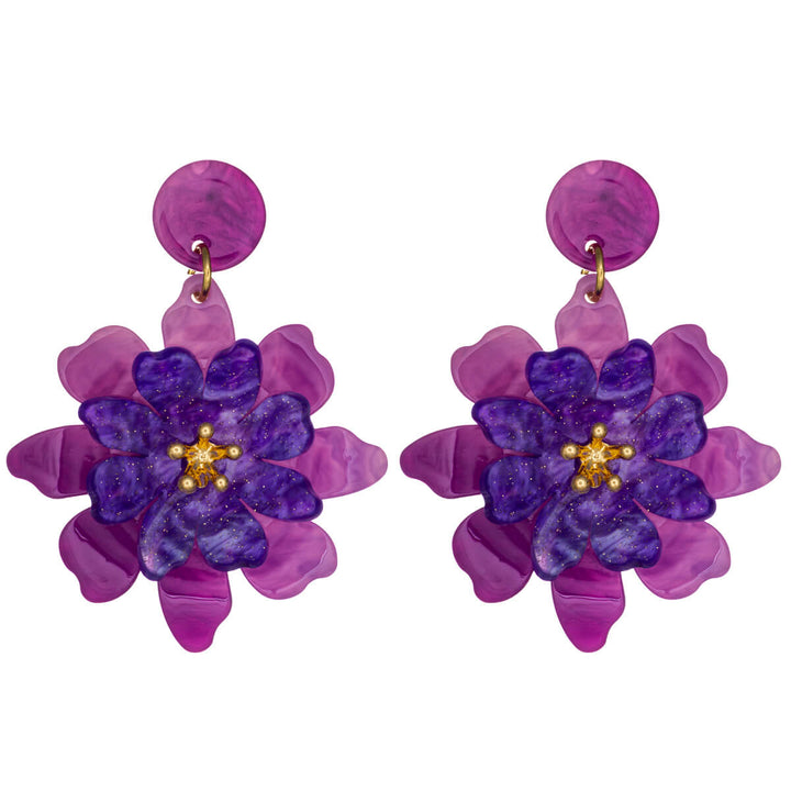 Colorful floral earrings – eye-catching Drop earrings