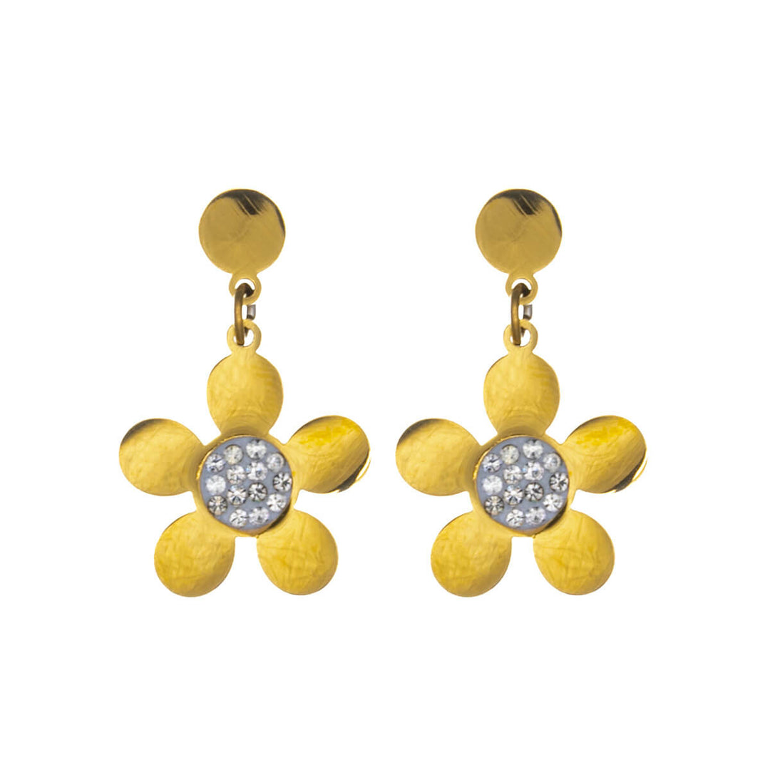 Delicate flower earrings – 316L surgical steel