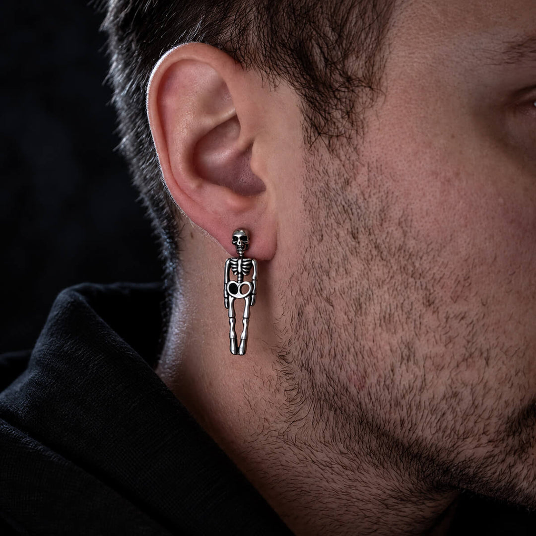 Skull Skeleton Earrings (316L Stainless Steel)