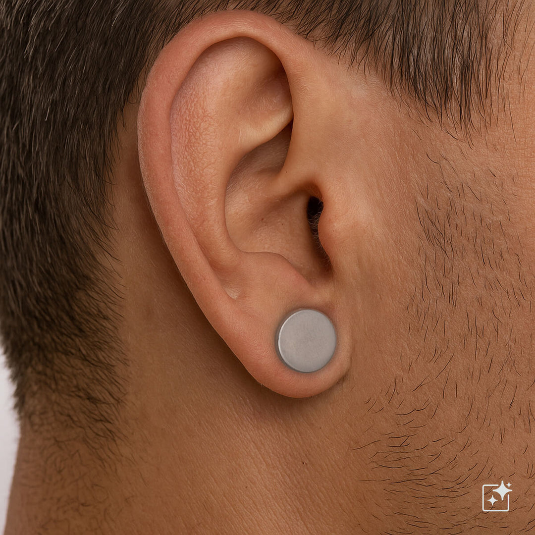 Flute earring hockey 12mm (steel 316L)