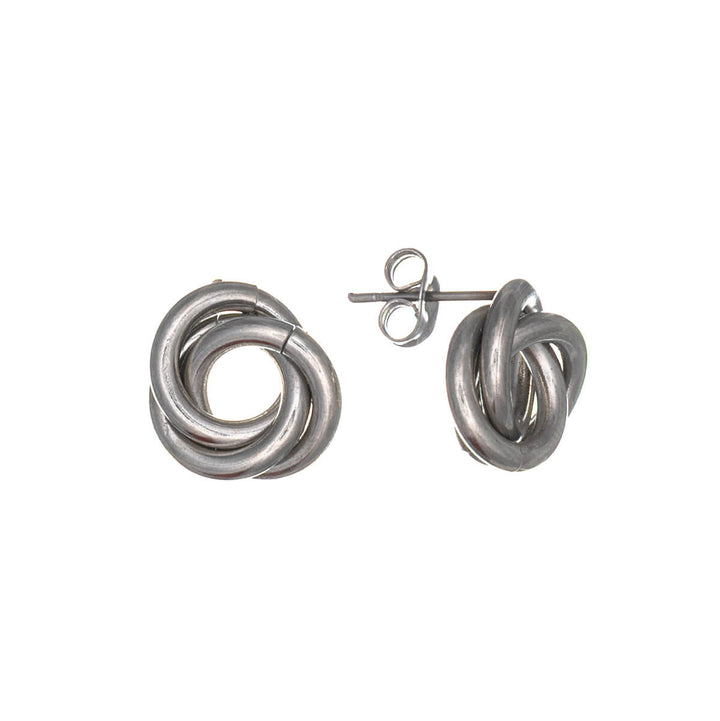 Knot Earrings (316L Stainless Steel) - Ninja.fi