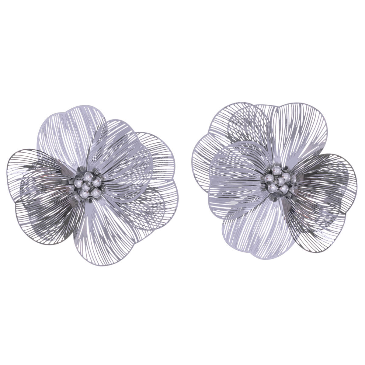 Big look flower earrings (Steel 316L)