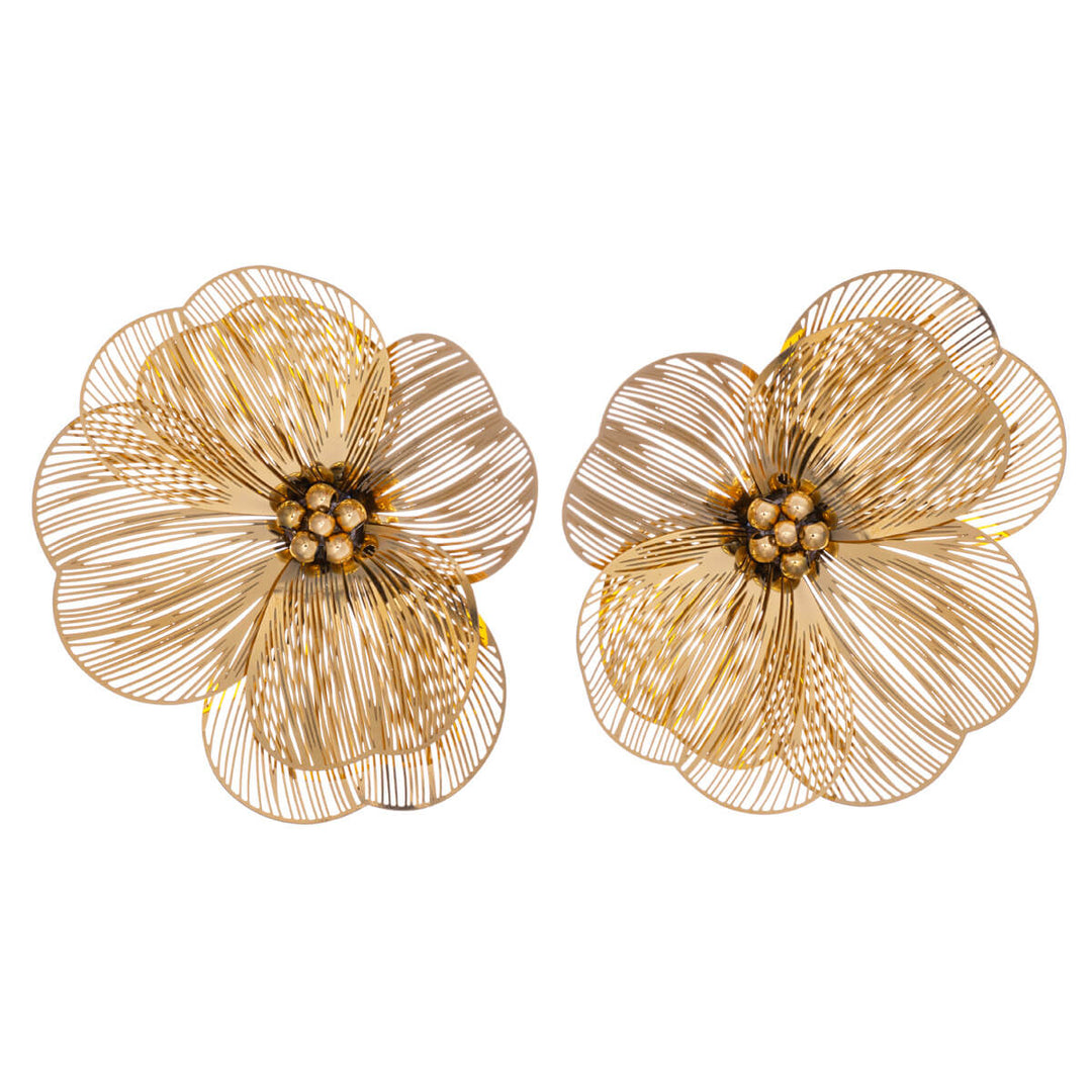 Big look flower earrings (Steel 316L)