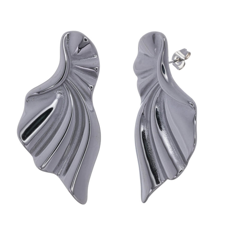 Steel wavy earrings (Steel 316L)