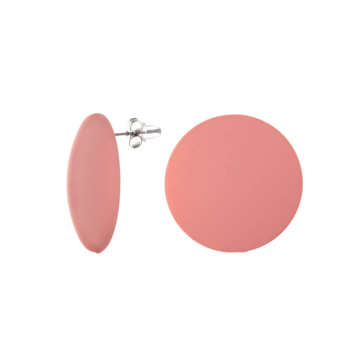 Flat large ear studs 3cm (Steel 316L)