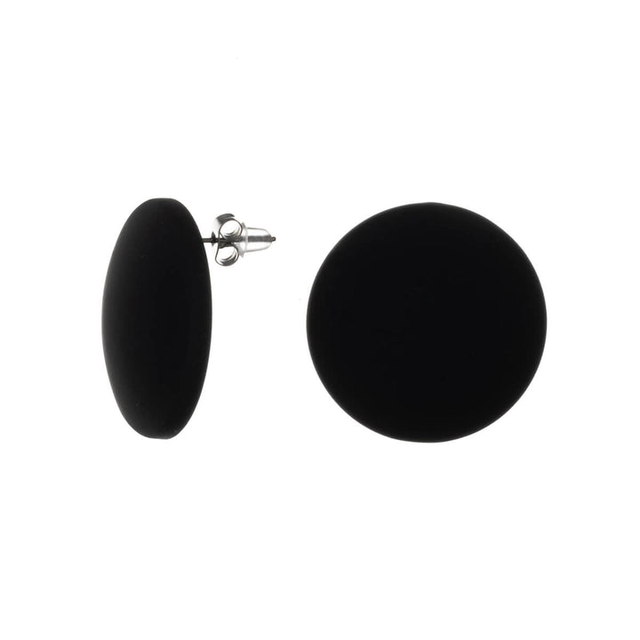 Flat large ear studs 3cm (Steel 316L)