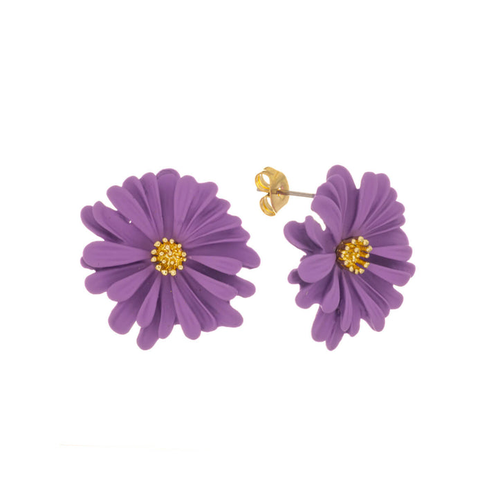 Colourful flower earring (Steel 316L)