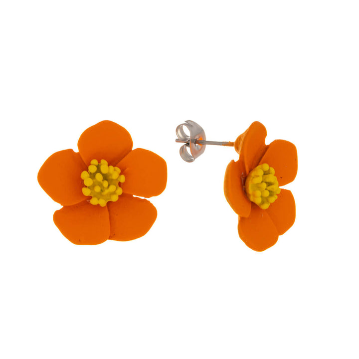 Colourful flower earring (Steel 316L)