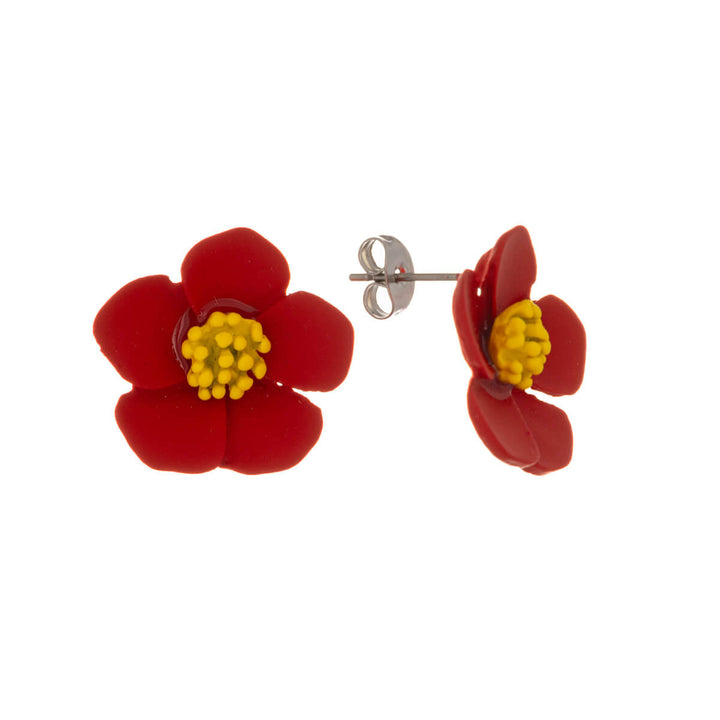 Colourful flower earring (Steel 316L)