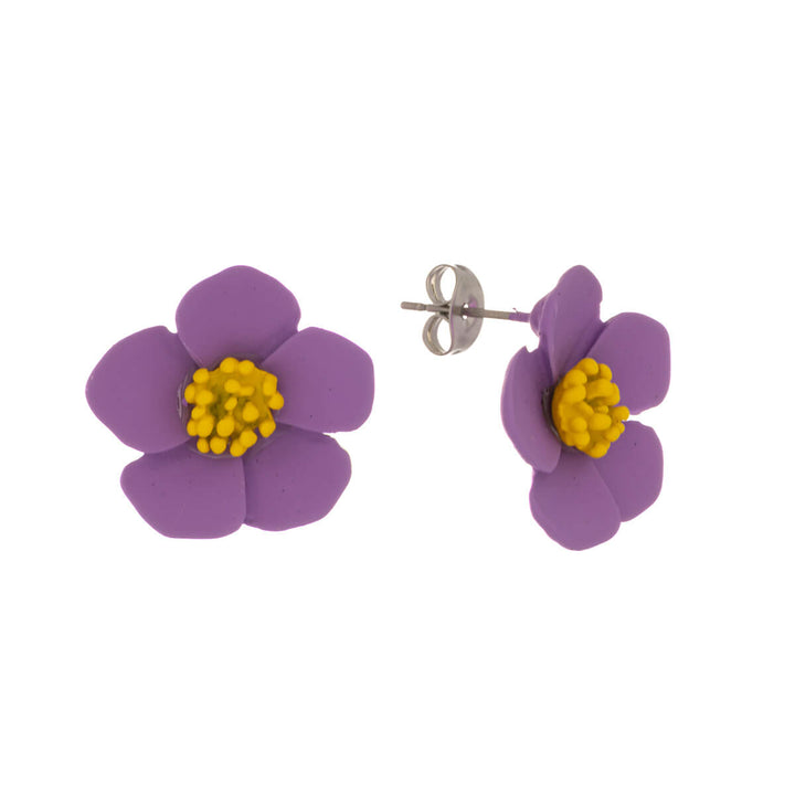 Colourful flower earring (Steel 316L)