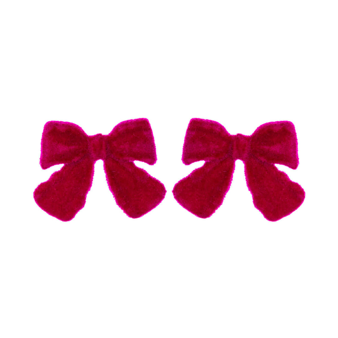 Velvet bow earrings (Steel 316L)