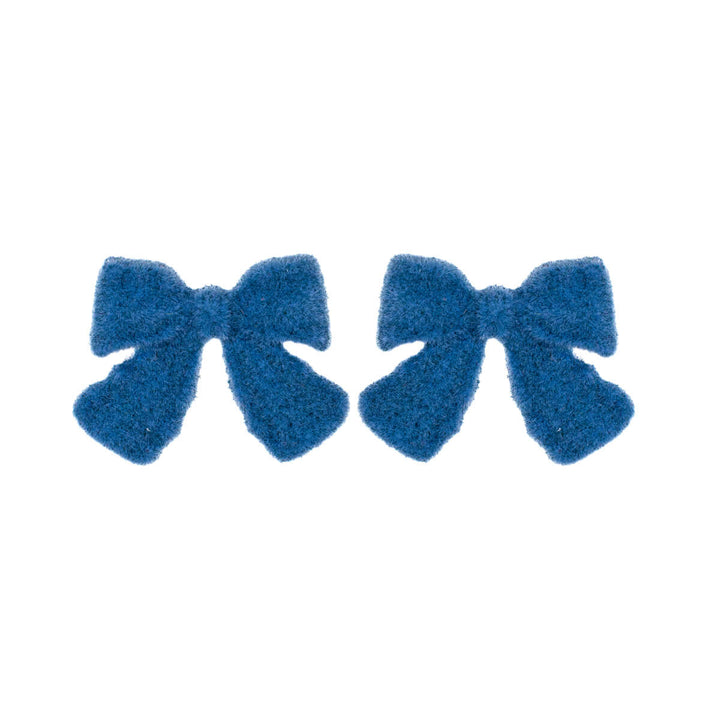 Velvet bow earrings (Steel 316L)