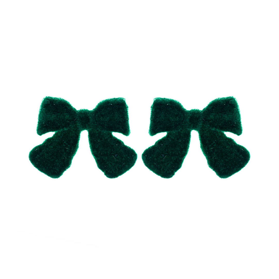 Velvet bow earrings (Steel 316L)