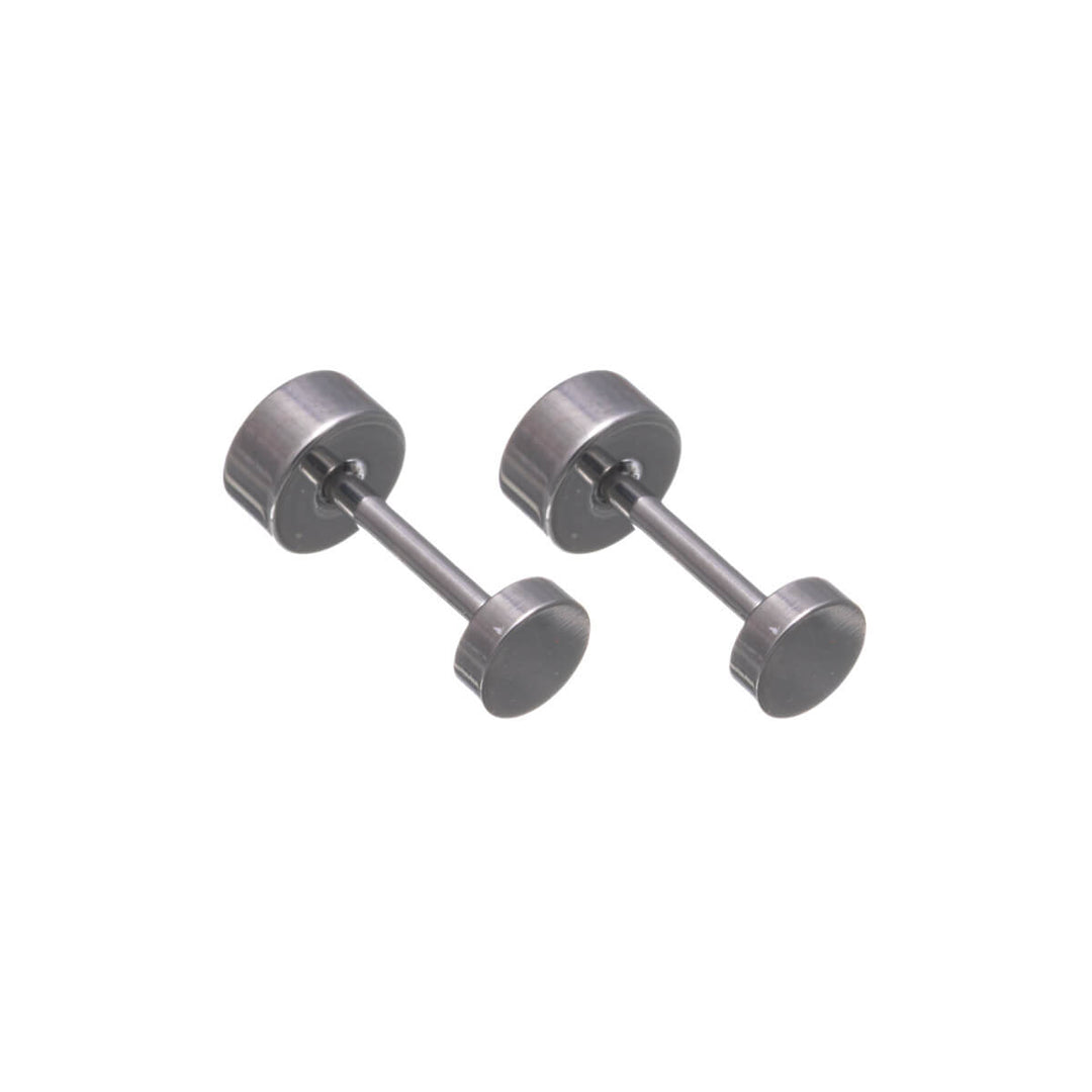 Titanium Stud Earrings 3mm – Screw-on Flat Back (G23)