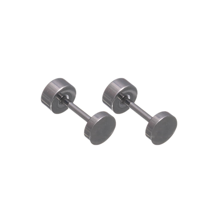 Titanium Stud Earrings 4mm – Screw-on Flat Back (G23)