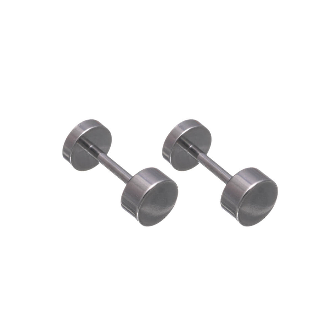 Titanium Stud Earrings 4mm – Screw-on Flat Back (G23)