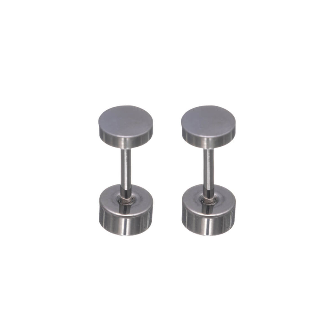 Titanium Stud Earrings 4mm – Screw-on Flat Back (G23)