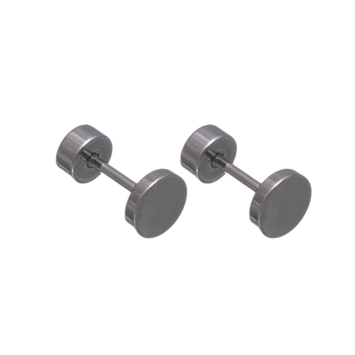 Titanium Stud Earrings 5mm – Screw-on Flat Back (G23)