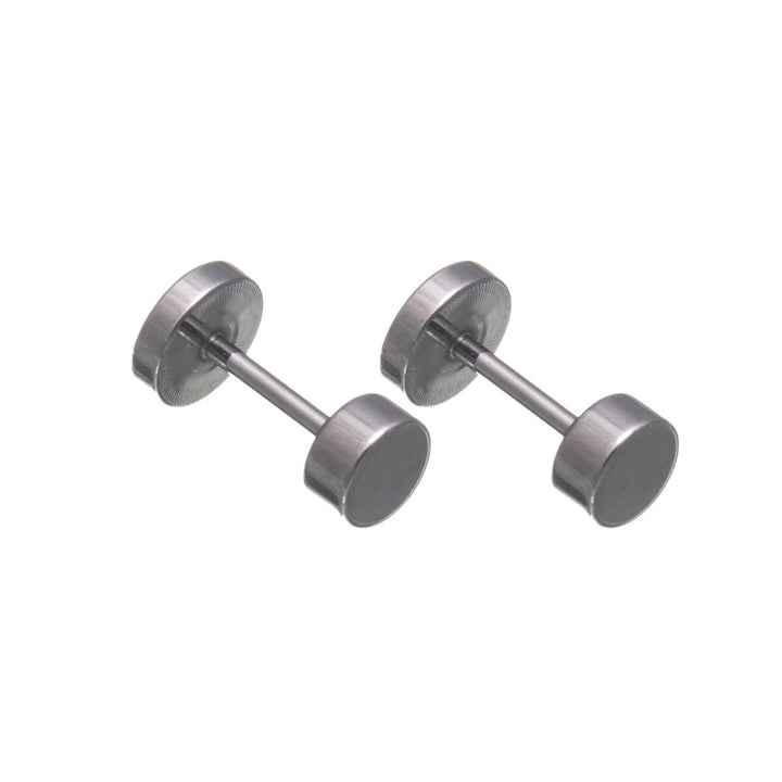 Titanium Stud Earrings 5mm – Screw-on Flat Back (G23)