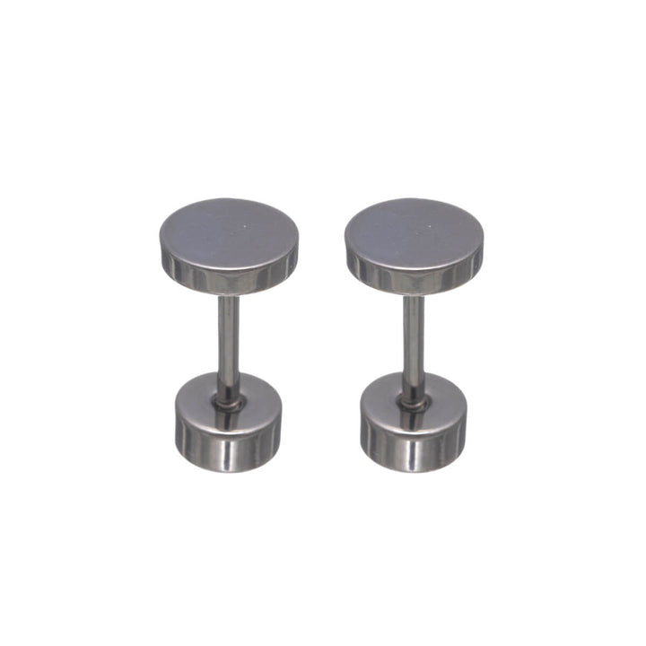 Titanium Stud Earrings 5mm – Screw-on Flat Back (G23)
