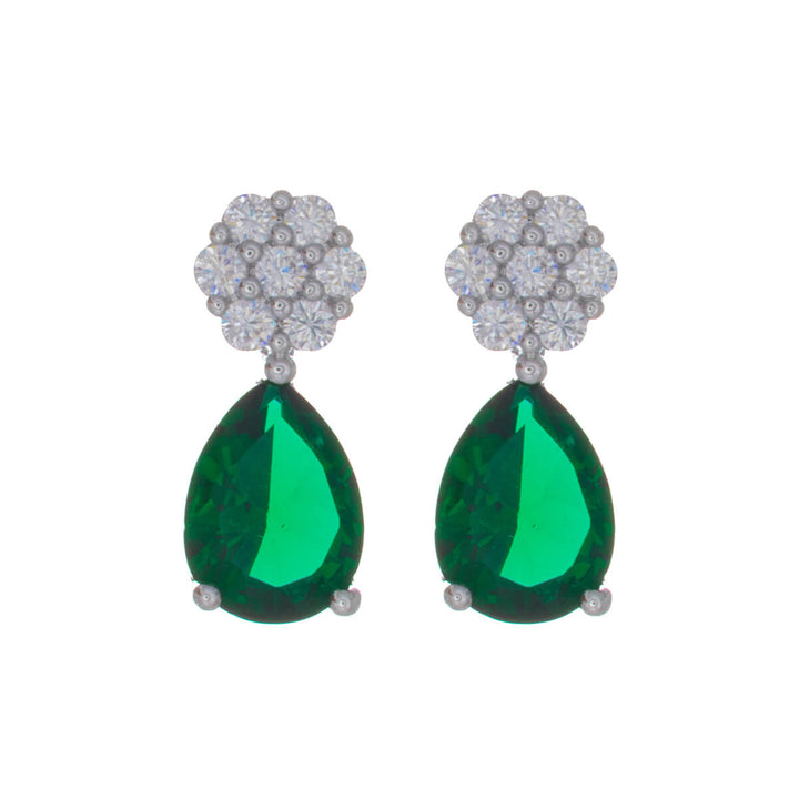 Zirconia teardrop earrings – delicate party jewelry