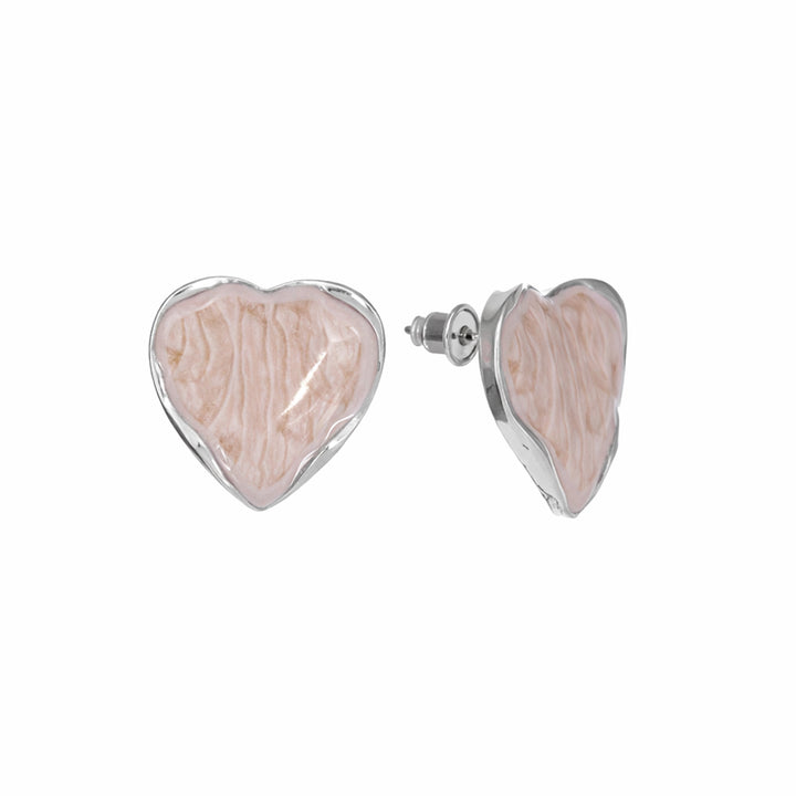Colored heart earrings