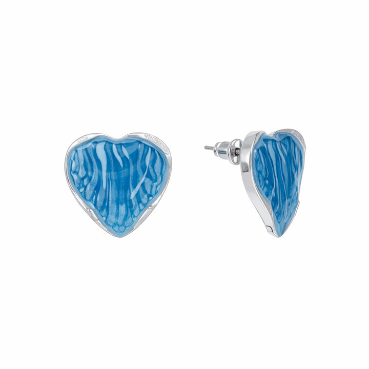 Colored heart earrings