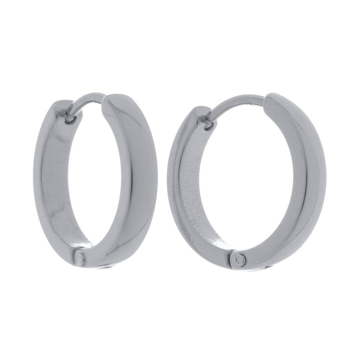 Curved steel earring 3mm (surgical steel 316L)