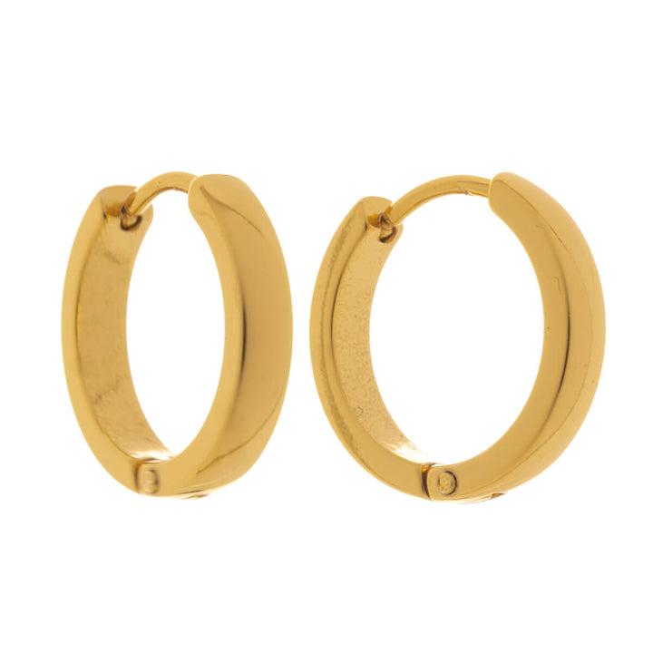 Curved steel earring 3mm (surgical steel 316L)