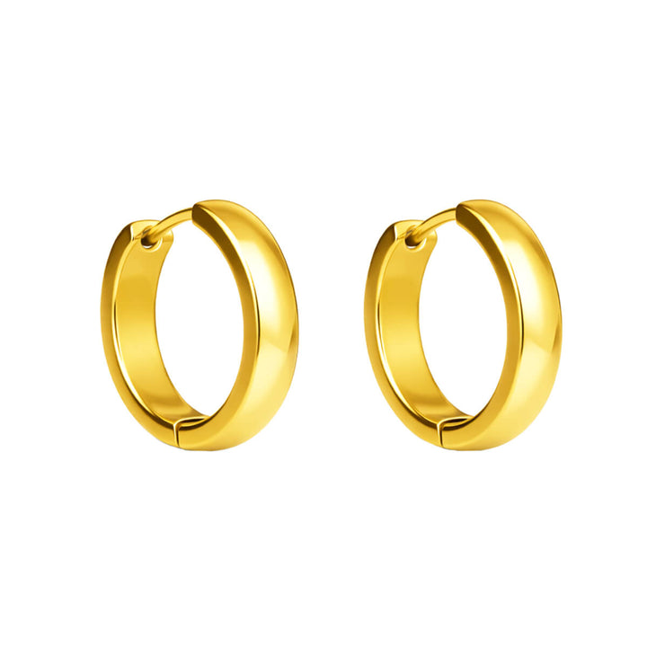 Steel ring earrings 4mm ø1,8cm