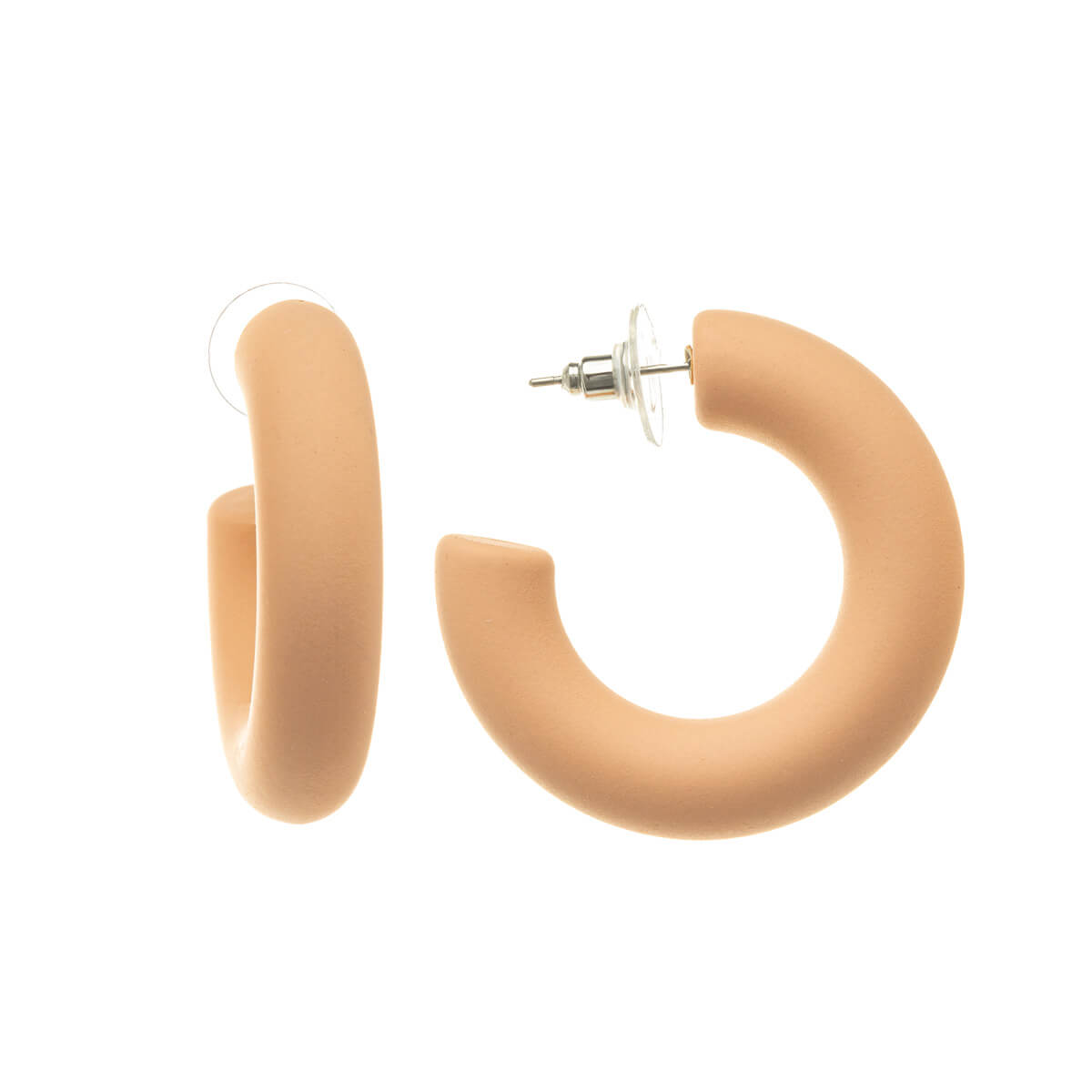 Pastel plastic earrings 3,8cm