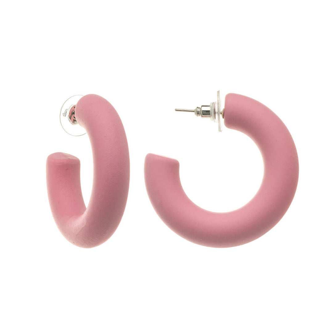 Pastel plastic earrings 3,8cm